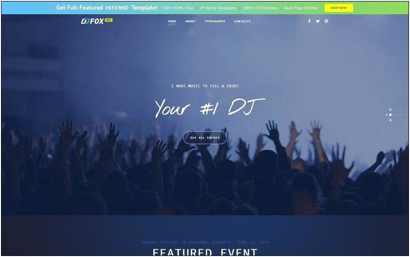 Music Download Responsive Html Template Bootstrap