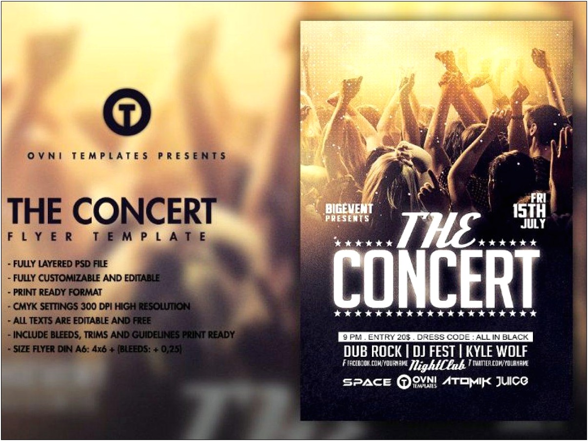 Music Flyer Template Psd Free Download