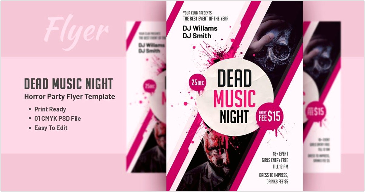 Music Night Poster Template Free Download