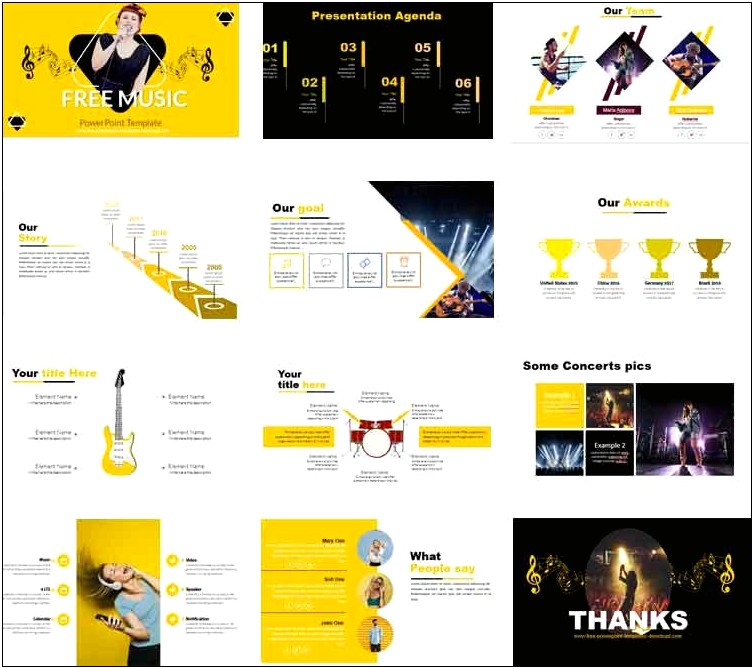 Music Powerpoint Presentation Templates Free Download