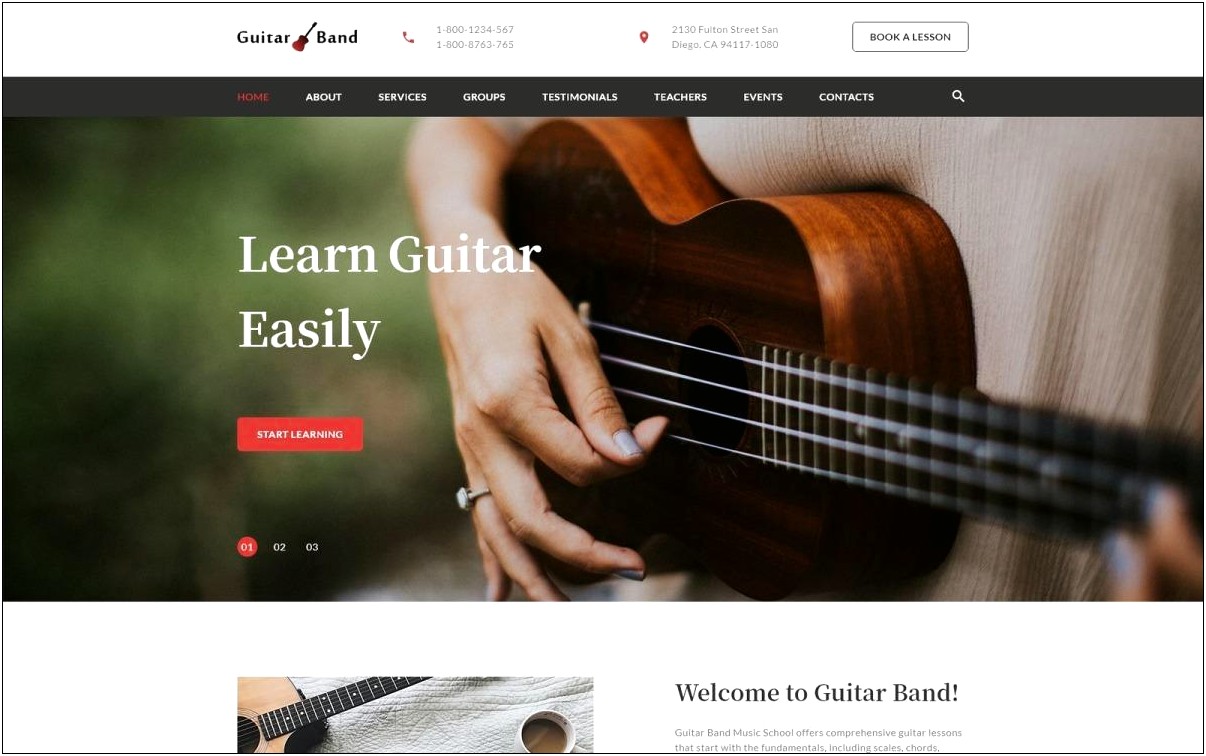Musik Music Web Application Template Download