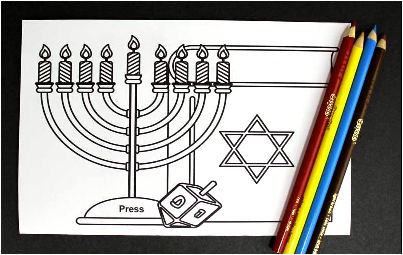 My Menorah Template Download In My Subscriber Library