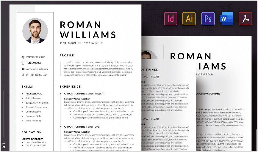 New Cv Template 2019 Free Download