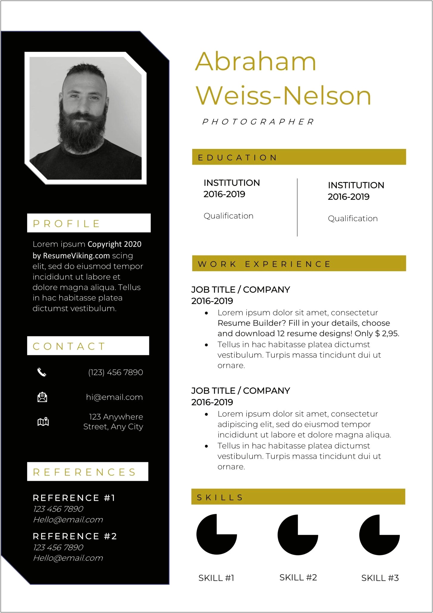 New Cv Template Doc Free Download