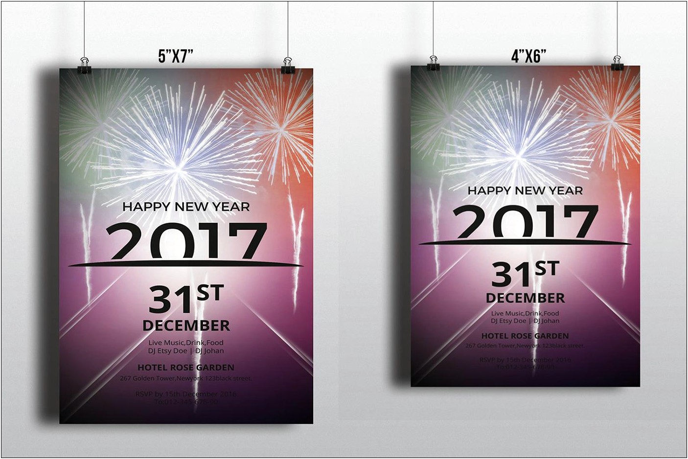 New Years Eve Flyer Template Word