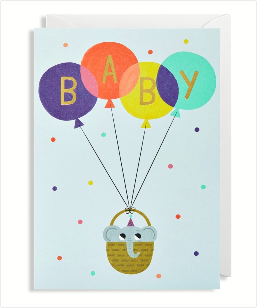 Newborn Baby Card Template Free Download