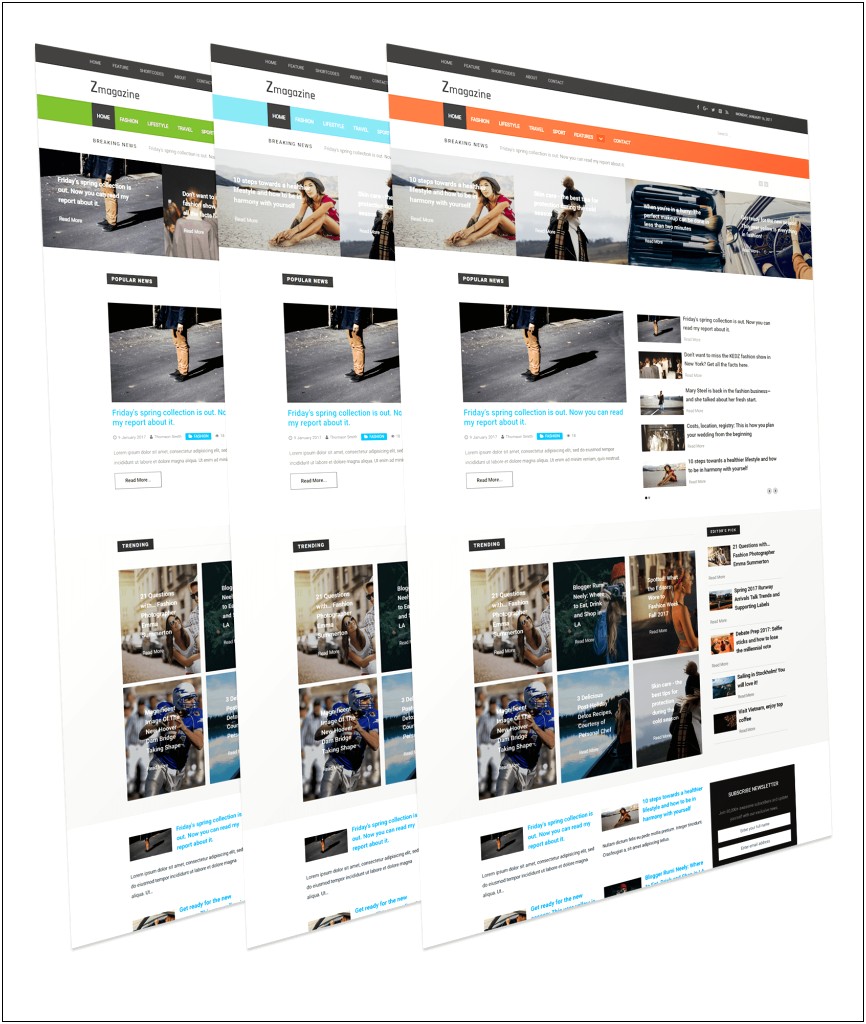 News Portal Bootstrap Template Free Download