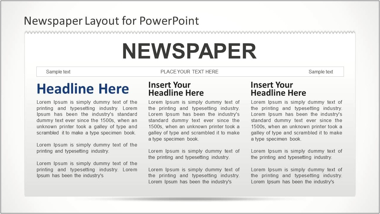 Newspaper Headlines Ppt Format Template Download