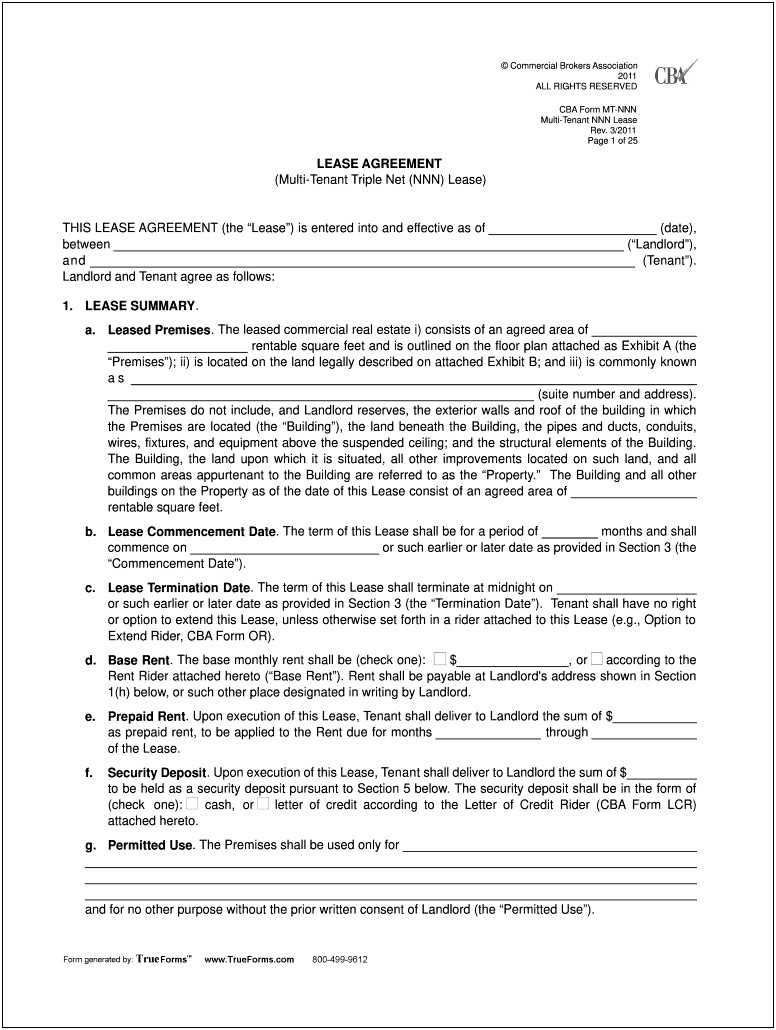 Nnn Manufacturing Agreement Template Free Download