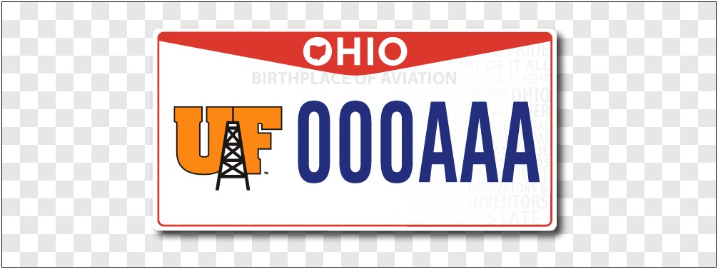 Ohio License Plate Template Free Download