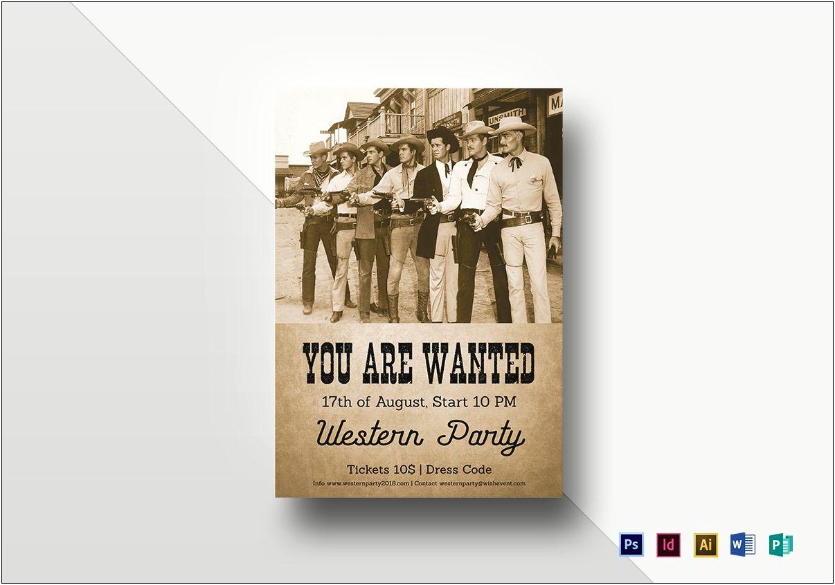 Old West Wanted Poster Template Microsoft Word