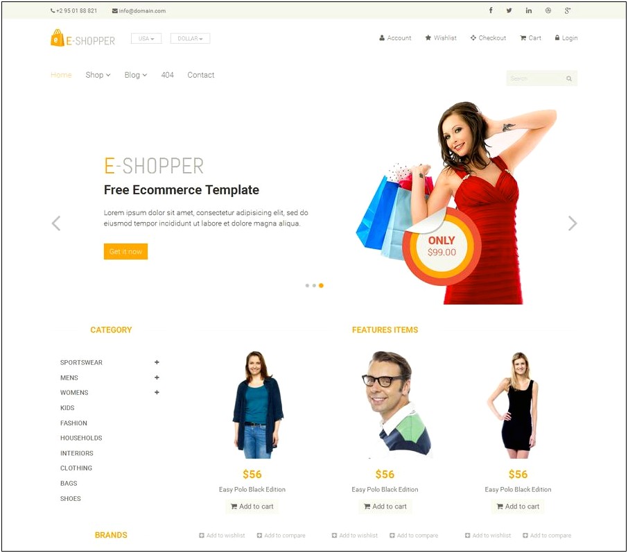 Orenmode Ecommerce Html5 Template Free Download