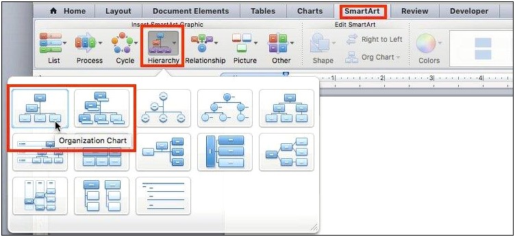 Org Chart Template For Word 2010