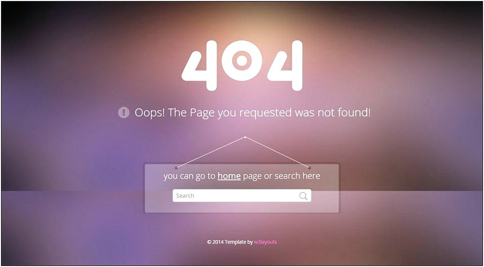 Page Not Found Template Free Download