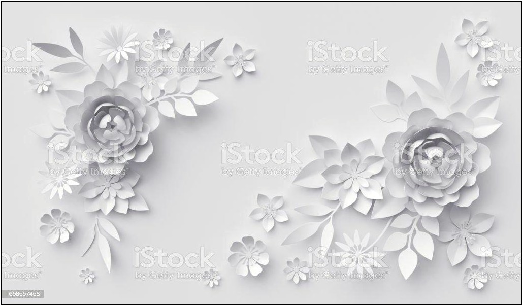 Paper Flower Backdrop Template Free Download