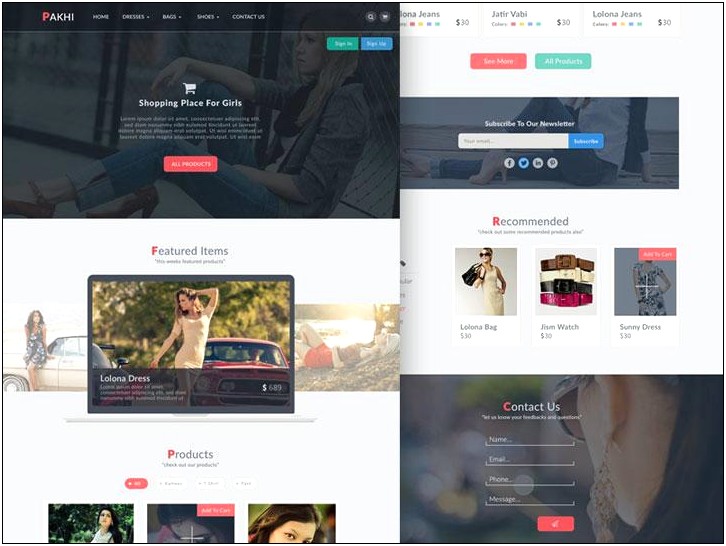 Parallax Scrolling Psd Template Free Download