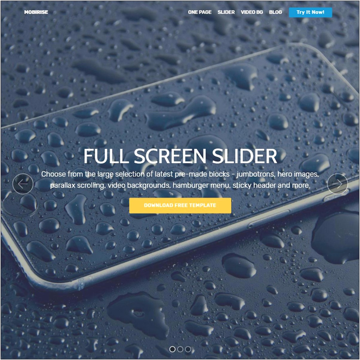 Parallax Scrolling Web Template Free Download