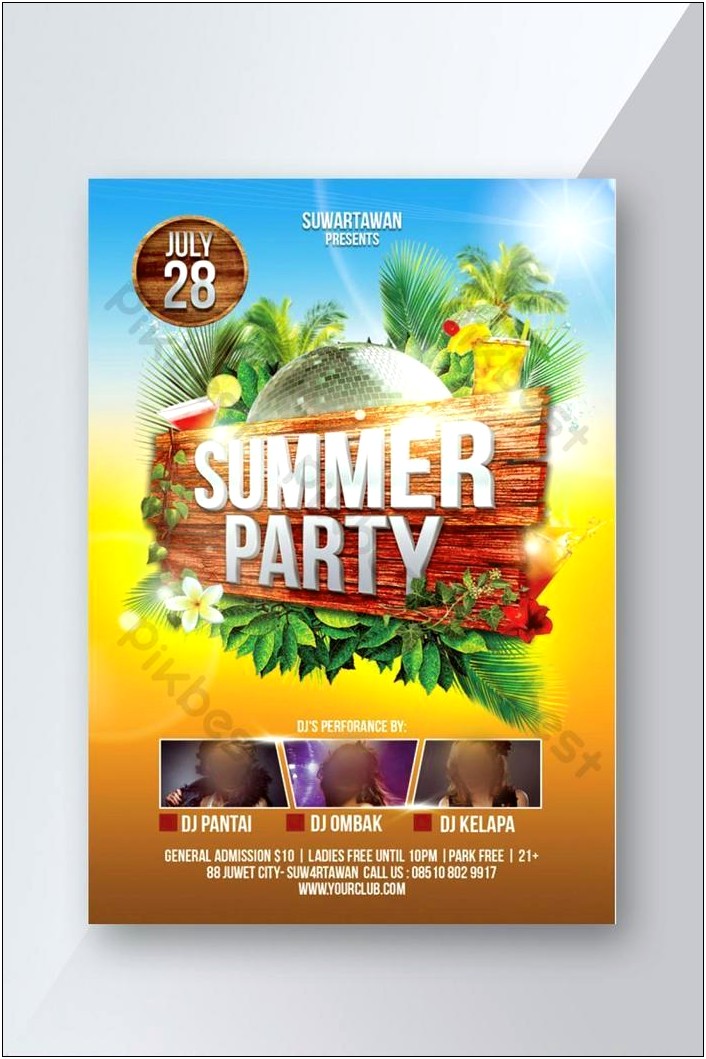 Party Flyer Psd Template Free Download