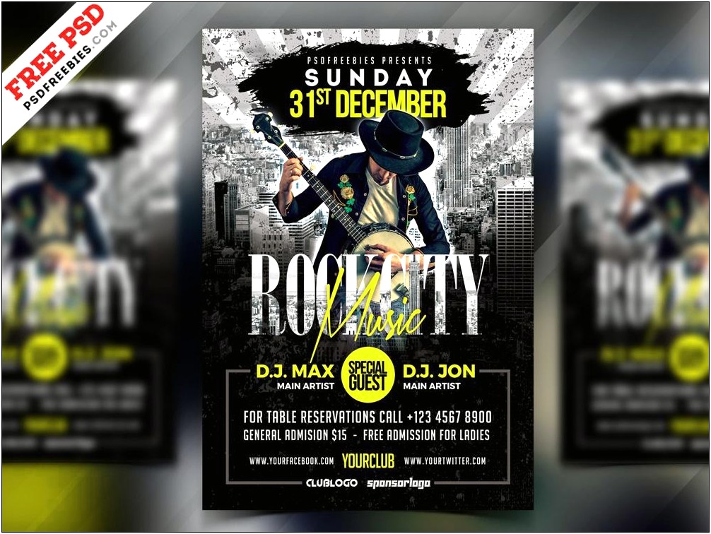 Party Flyer Templates Free Download Psd