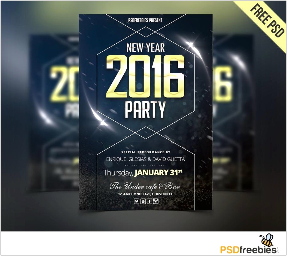 Party Poster Design Template Free Download
