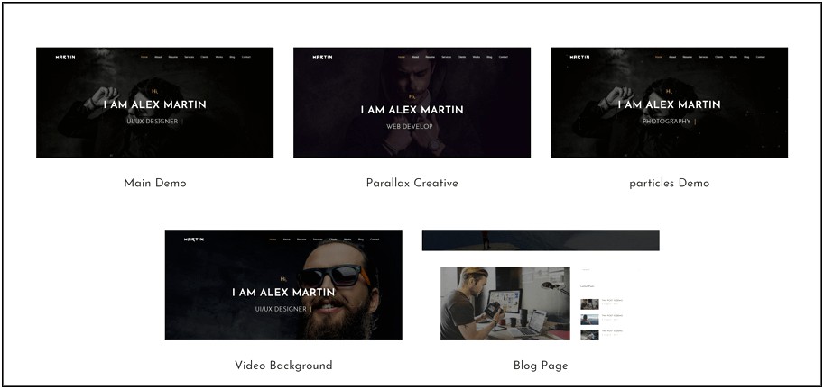Personal Profile Web Template Free Download