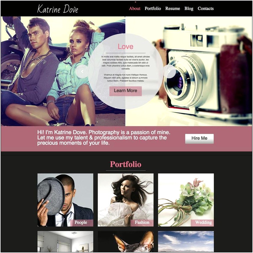 Photography Templates Free Download For Blogger