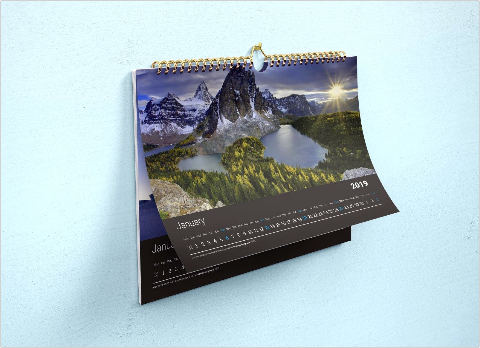 Photoshop Calendar Template 2019 Free Download
