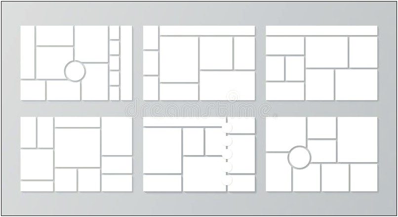 Photoshop Template Simple White Photo Grid Download
