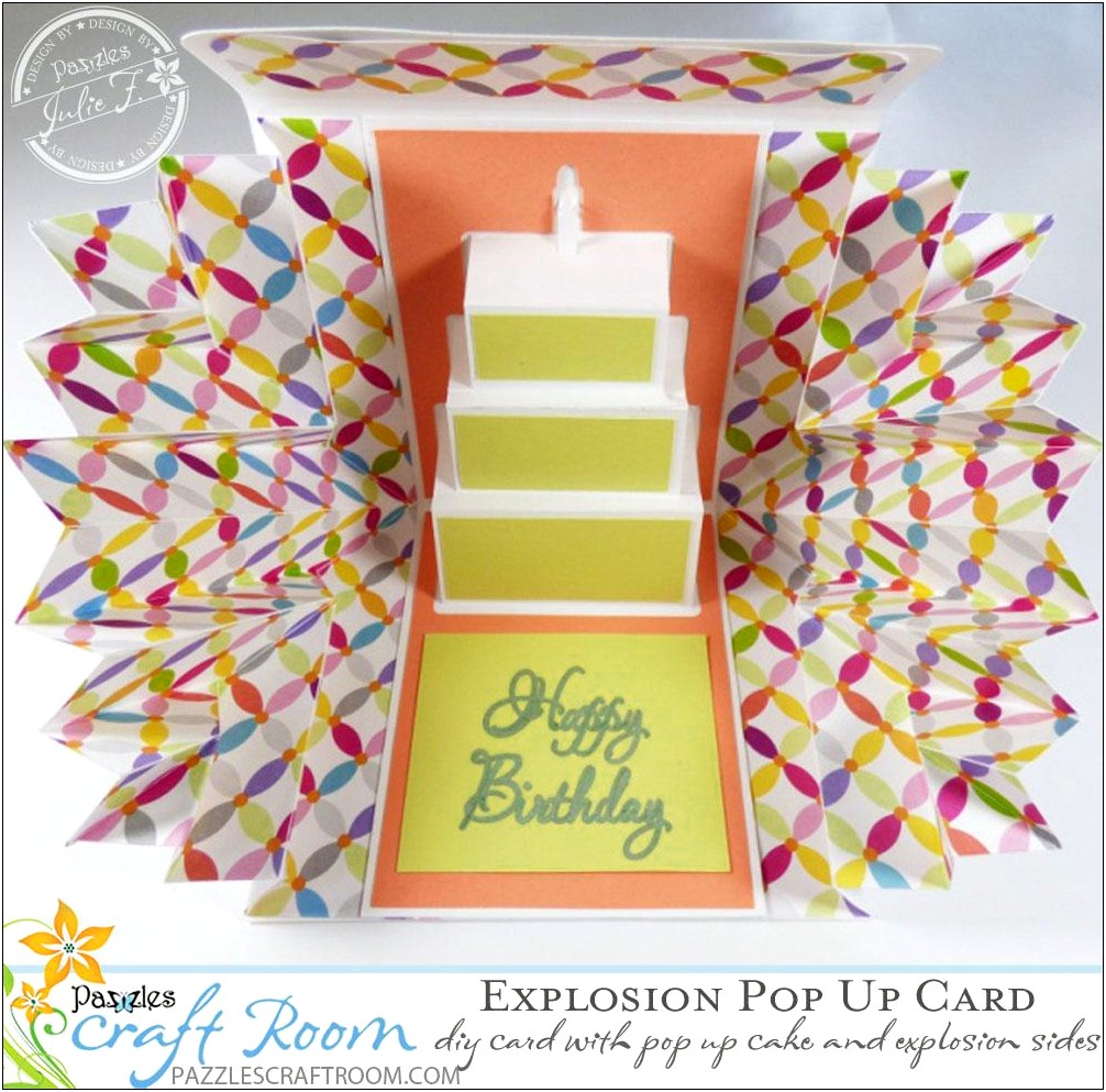 Pop Up Birthday Card Template Download
