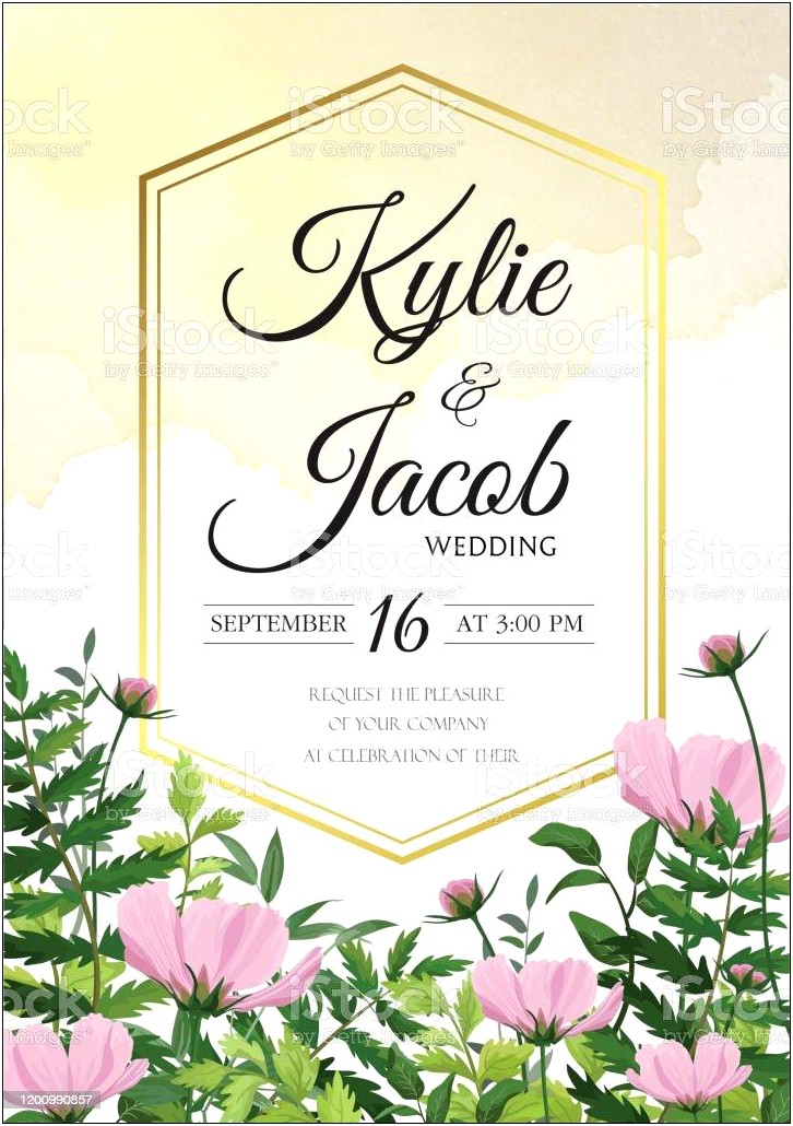 Postcard Wedding Invitations Template Free Download