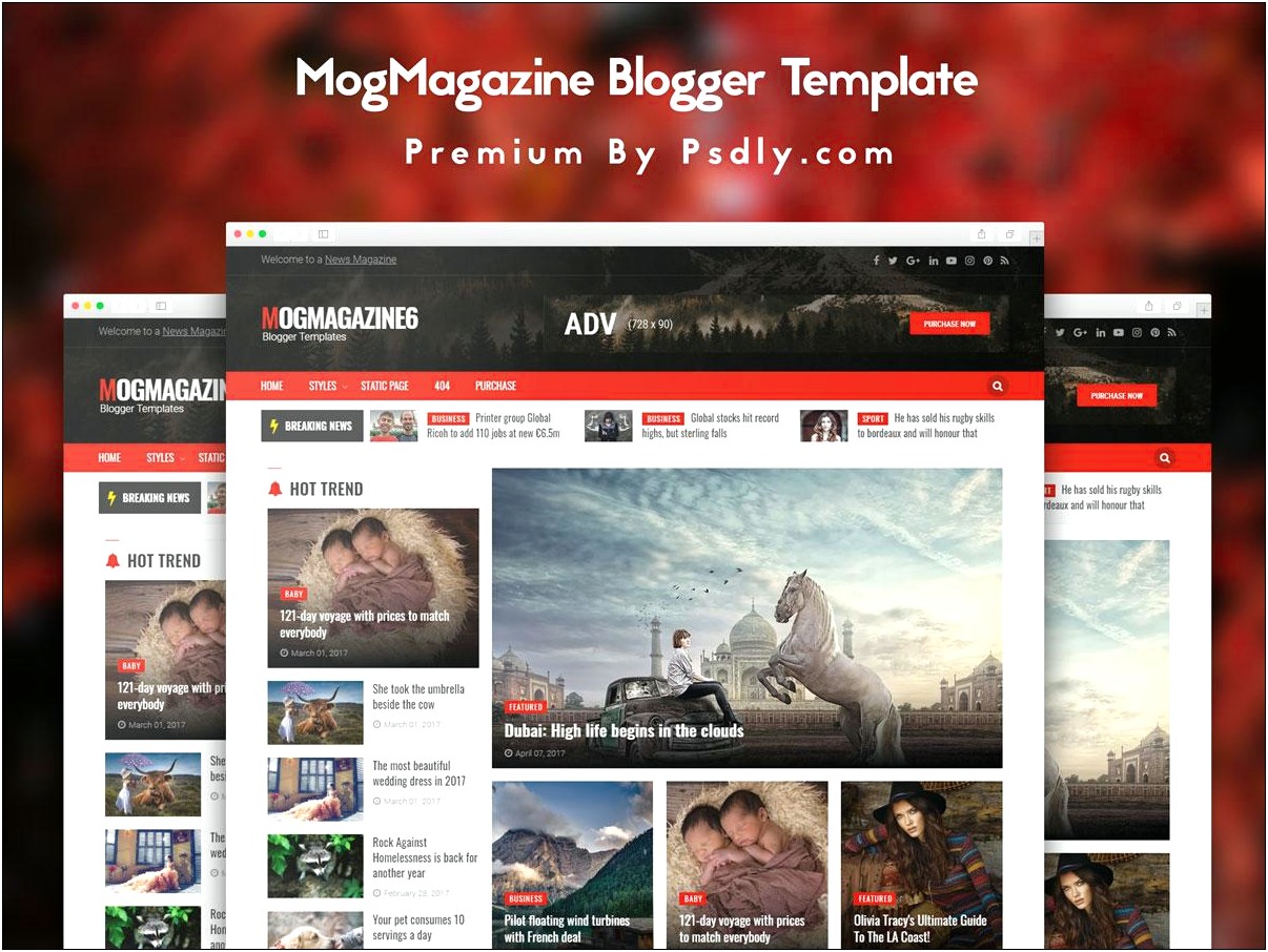 Premium Blogger Templates Free Download 2017