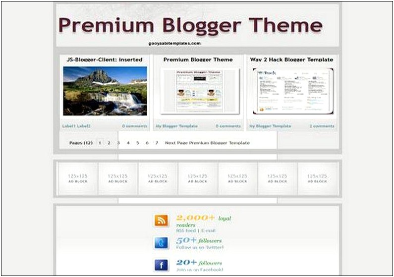 Premium Templates For Blogger Free Download