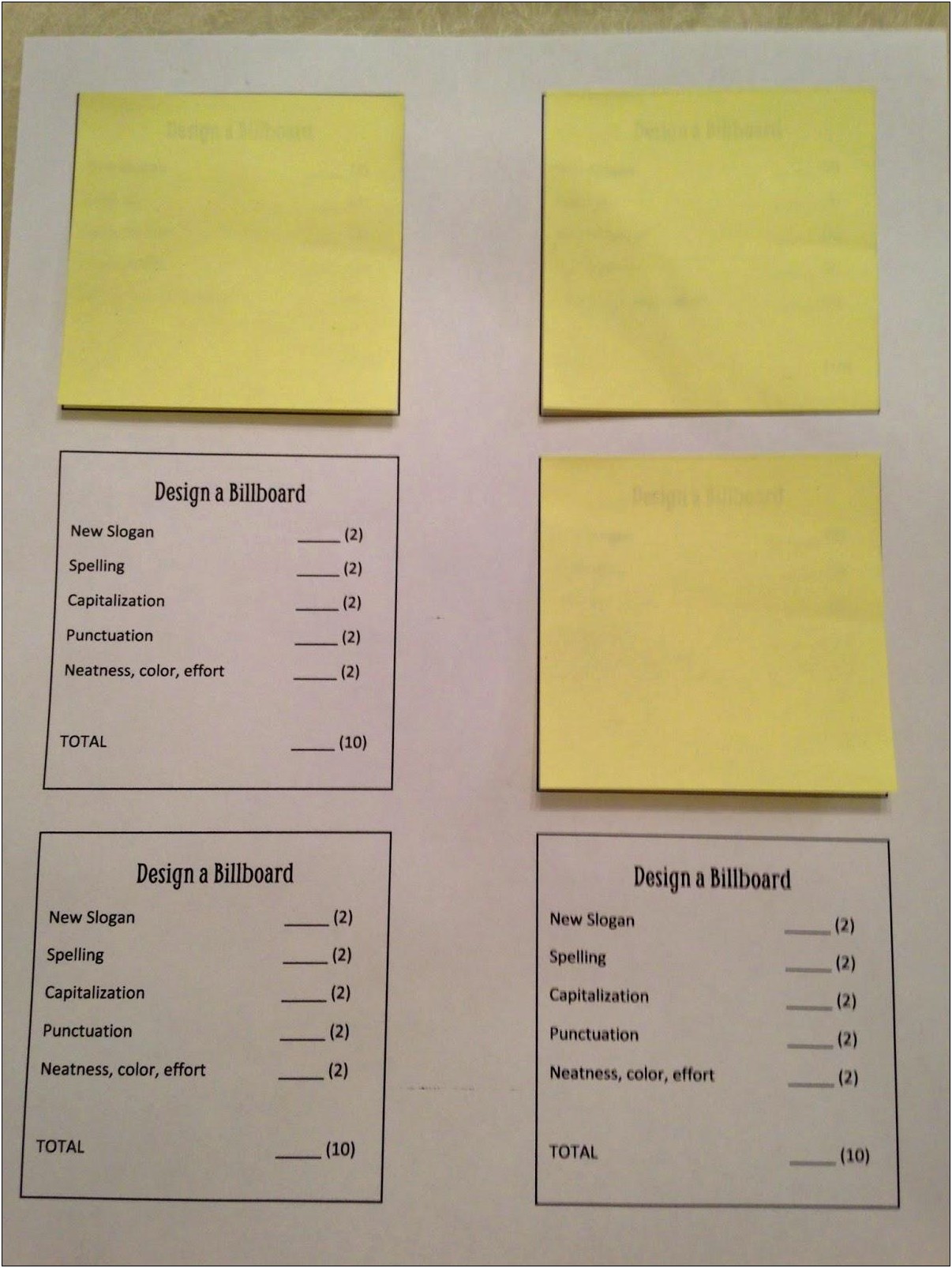 Print On Post It Notes Template Word