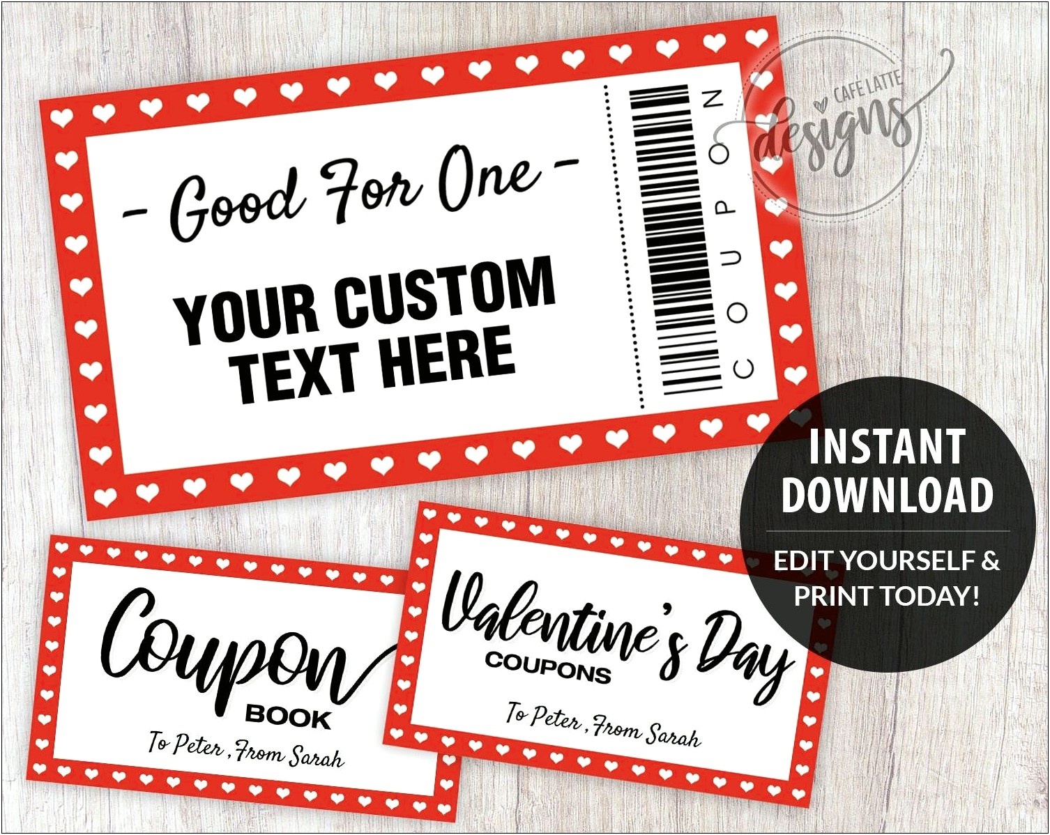 Printable Valentine Coupon Template To Download