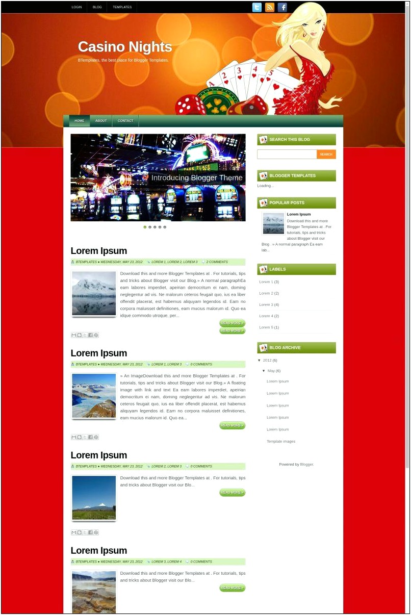 Professional Blogger Templates 2012 Free Download