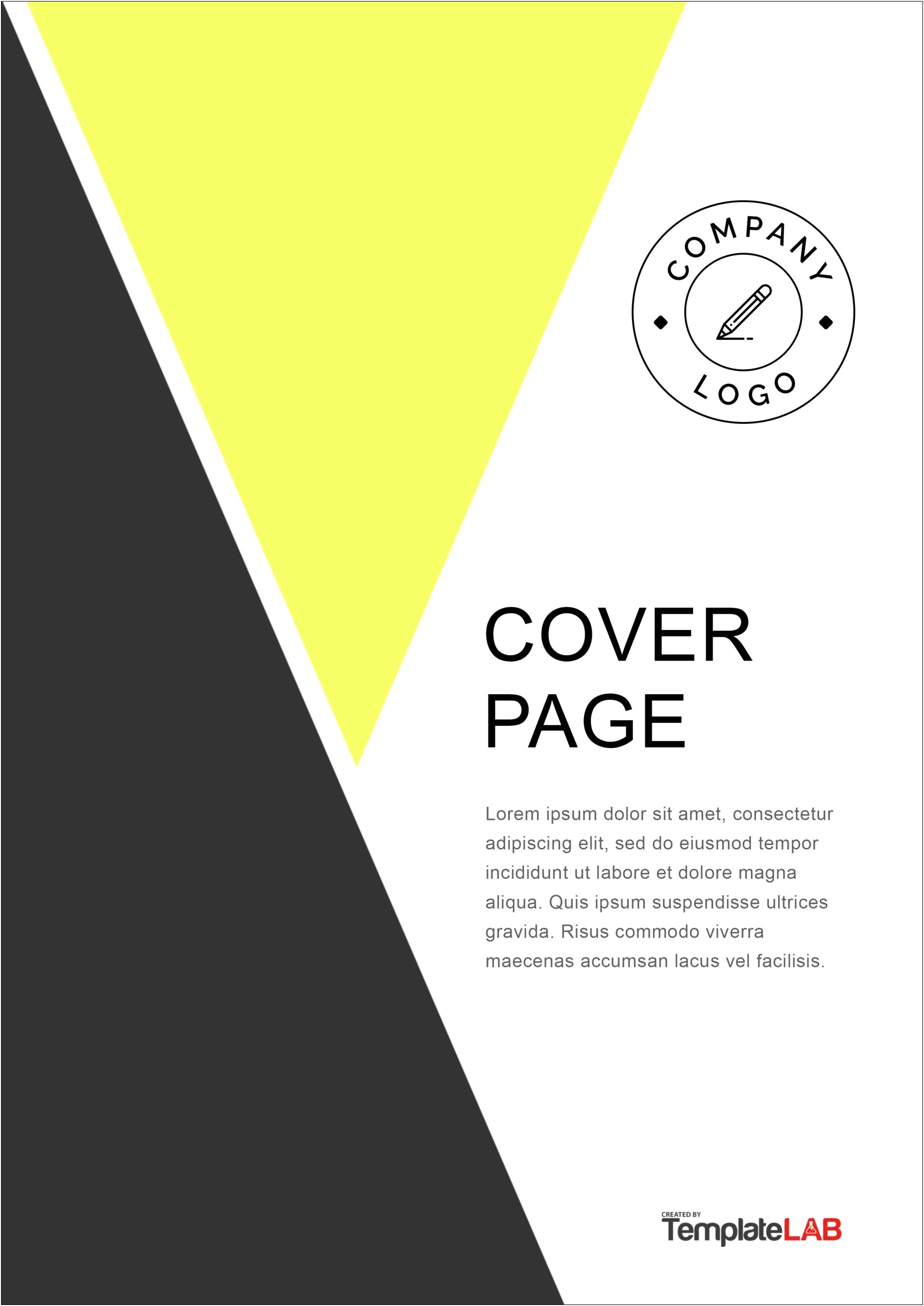 Project Report Cover Page Template Download