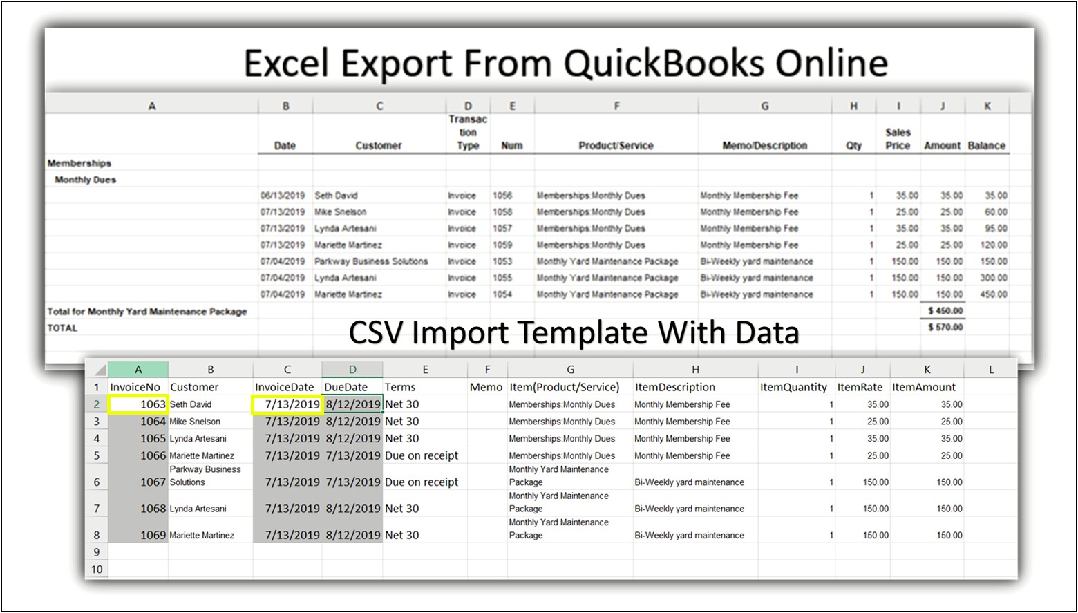 Quickbooks Multi User Invoice Template Download