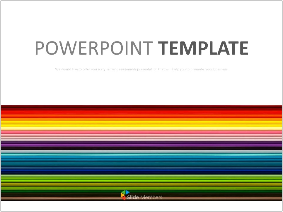 Rainbow Power Point Template Free Download
