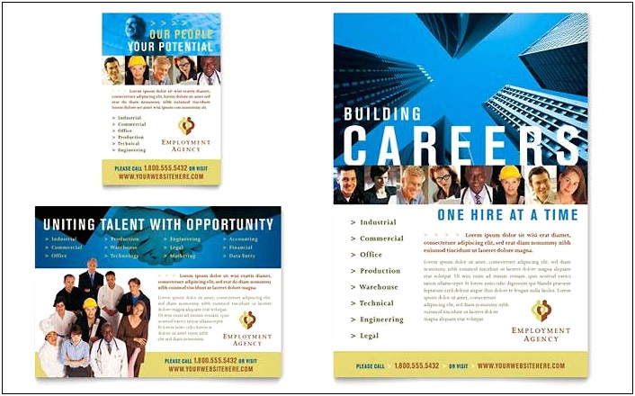 Recruiting Brochure For Job Fair Word Template