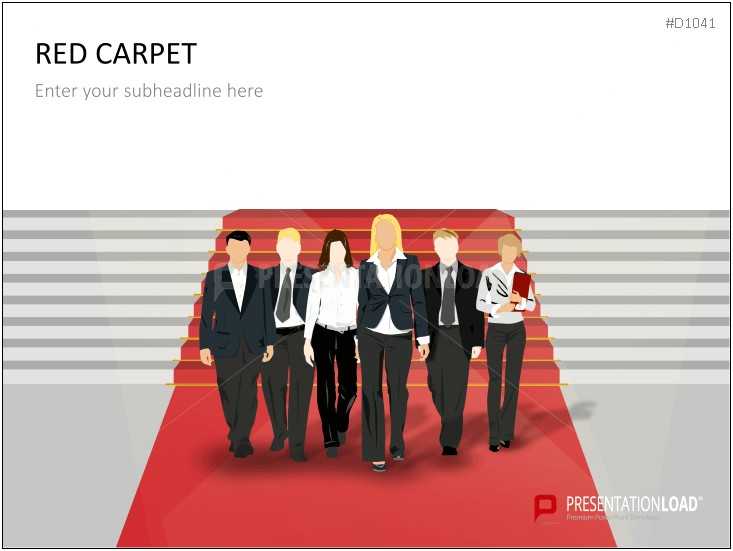 Red Carpet Presentation Template Free Download