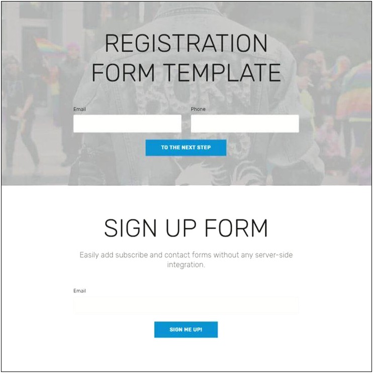 Registration Form Design Templates Free Download