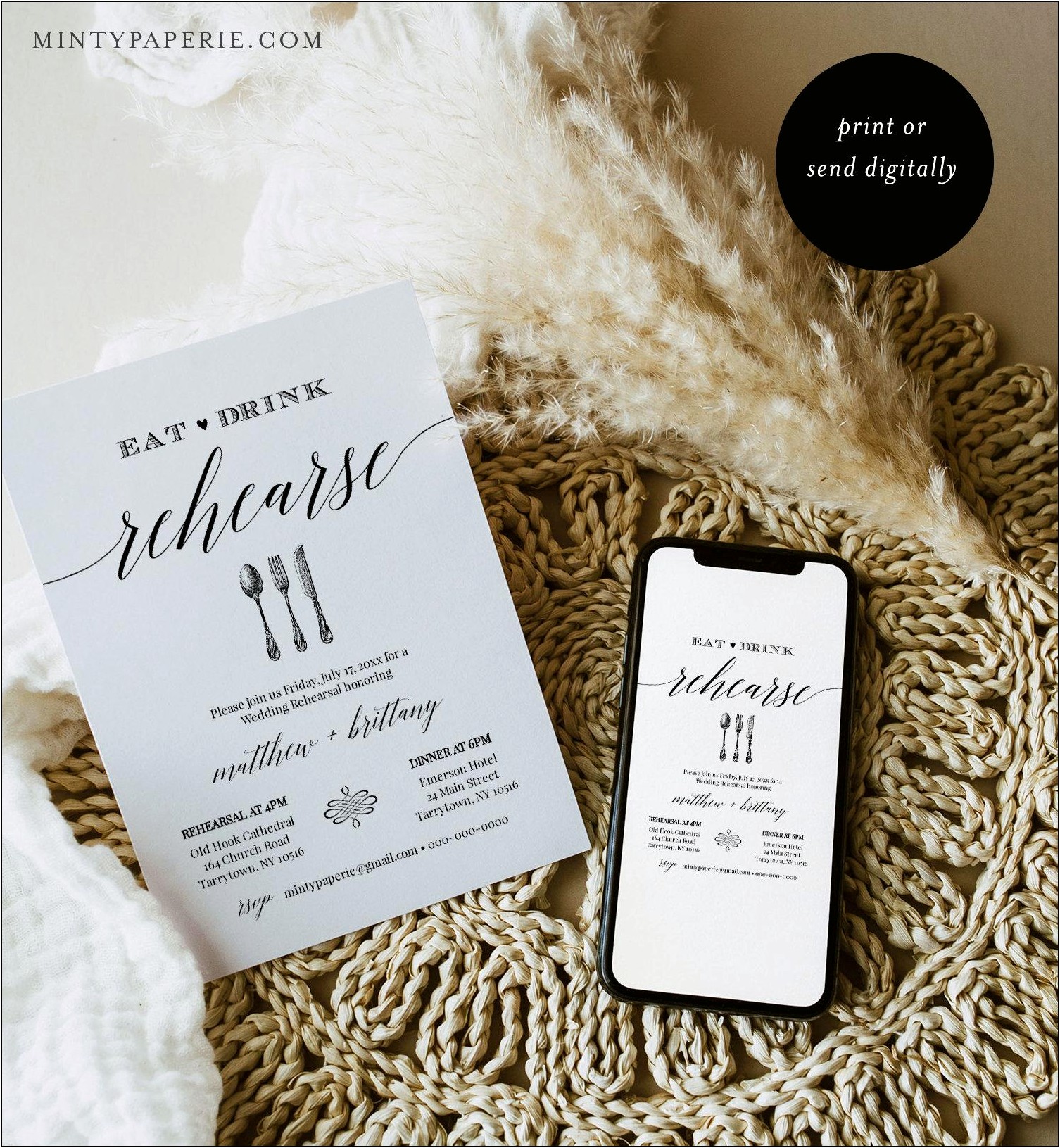 Rehearsal Dinner Invitation Template Free Download