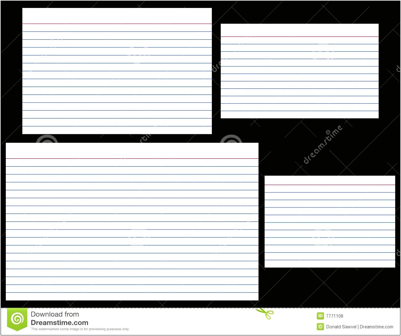Research Paper Note Card Template Download