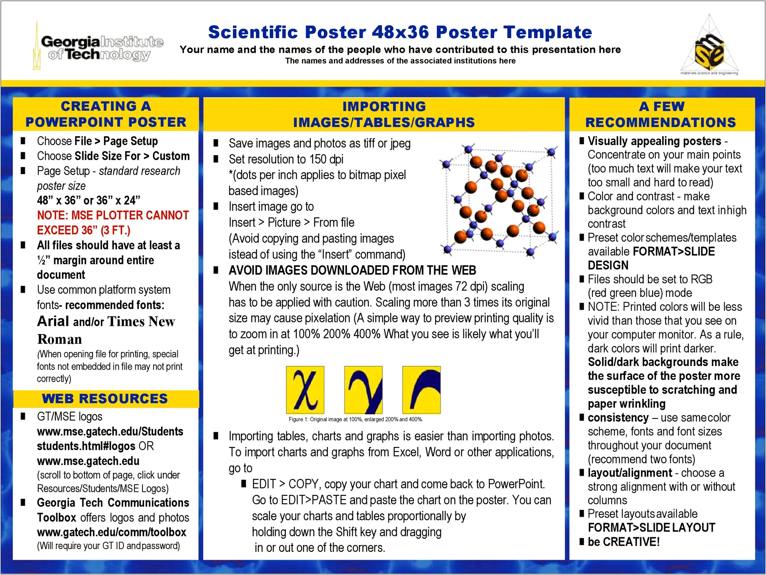 Research Poster Template Free Download 48x36