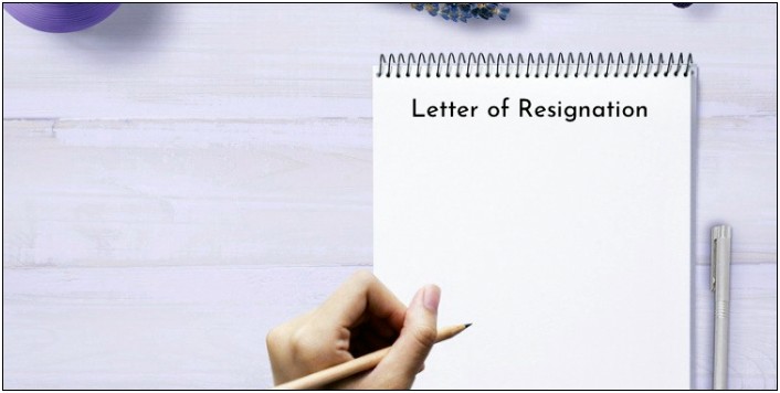Resignation Letter Template Word South Africa