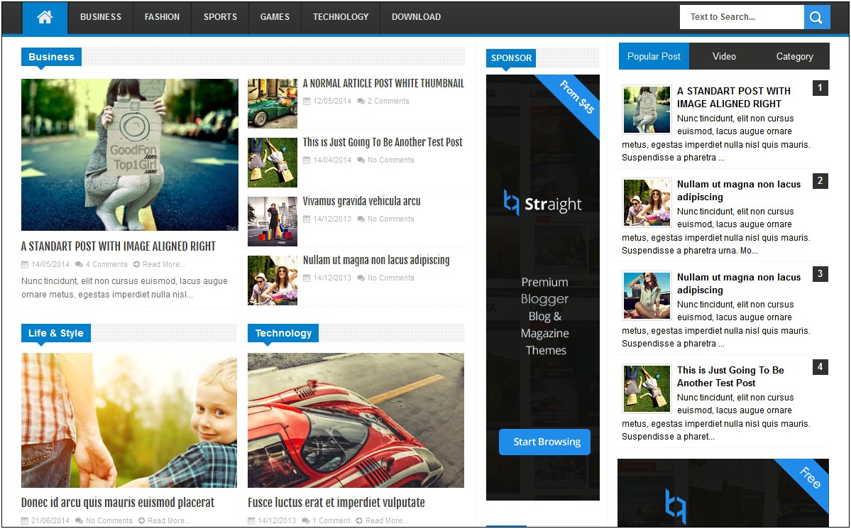 Responsive Blogger Templates 2014 Free Download