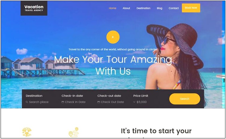 Responsive Bootstrap Travel Template Free Download