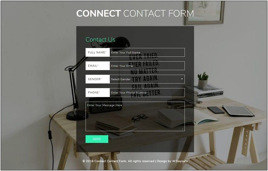 Responsive Contact Form Template Free Download