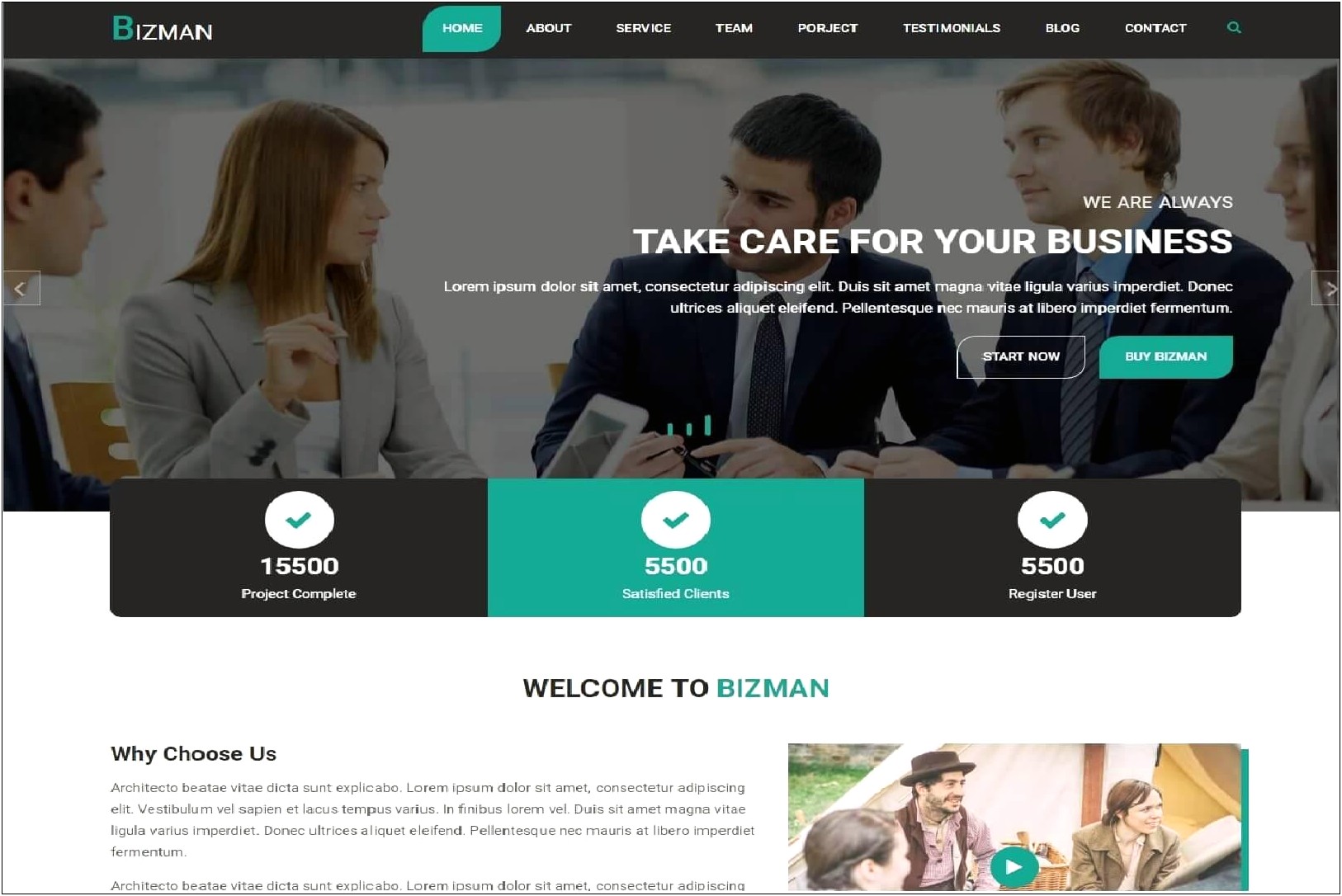 Responsive Corporate Web Templates Free Download