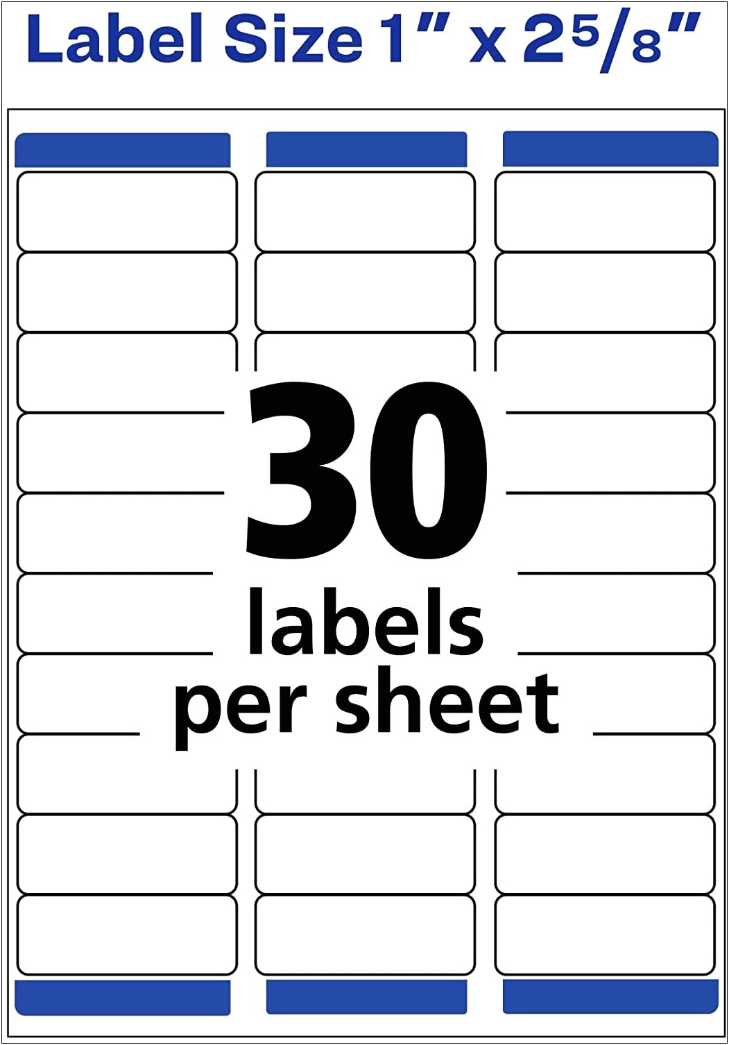 Return Address Label Template Word 30 Per Sheet
